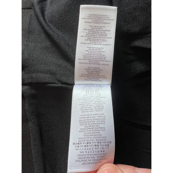 NWT Michael Kors Women’s Black Knit Knee Length Gold Zip Pencil Skirt Size 12 - Picture 5 of 16